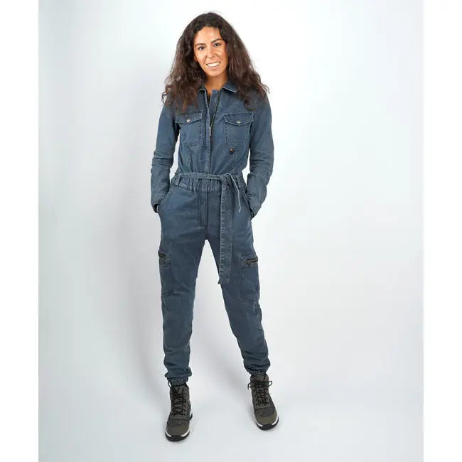 ByCity Black Hawk Ladies Overall Denim FREE UK Delivery, FREE 365 Day Returns | Moto Central