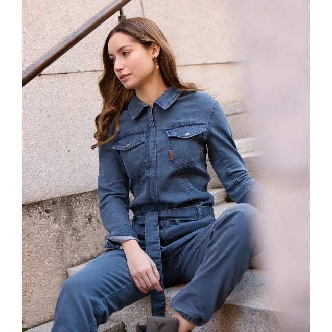 ByCity Black Hawk Ladies Overall Denim FREE UK Delivery, FREE 365 Day Returns | Moto Central