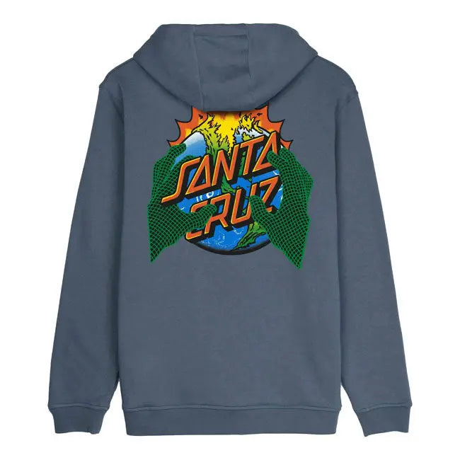 Santa Cruz Kendall End Of The Dot Hoodie Storm Grey FREE UK Delivery, FREE 365 Day Returns | Moto Central