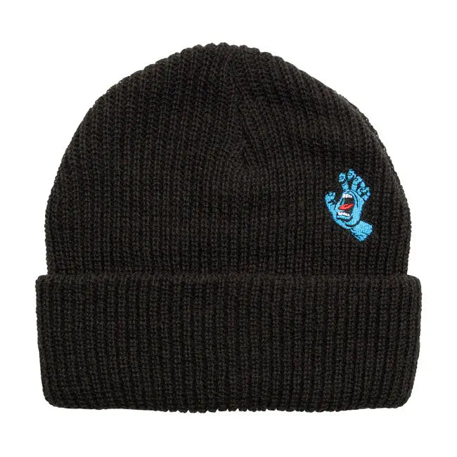 Santa Cruz Screaming Mini Hand Beanie Black FREE UK Delivery, FREE 365 Day Returns | Moto Central