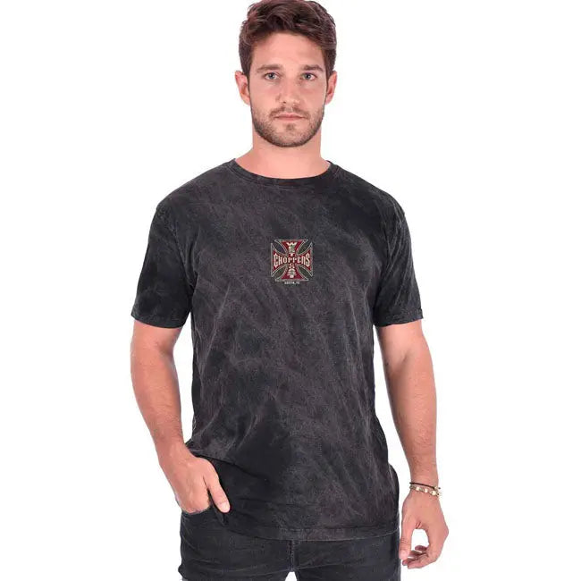 West Coast Choppers Motorcycle Co. Vintage T-Shirt Black Wash FREE UK Delivery, FREE 365 Day Returns | Moto Central