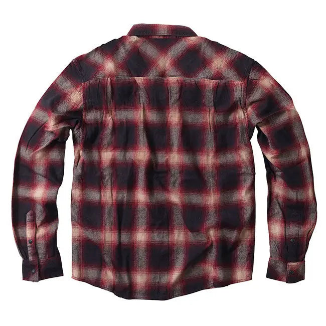 West Coast Choppers Outlaw Flannel Shirt Red / Grey FREE UK Delivery, FREE 365 Day Returns | Moto Central