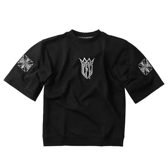 West Coast Choppers CFL Chop Sleeves Sweatshirt Black FREE UK Delivery, FREE 365 Day Returns | Moto Central