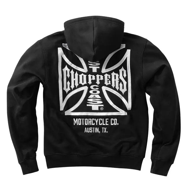 West Coast Choppers Dominator Hoodie Black FREE UK Delivery, FREE 365 Day Returns | Moto Central