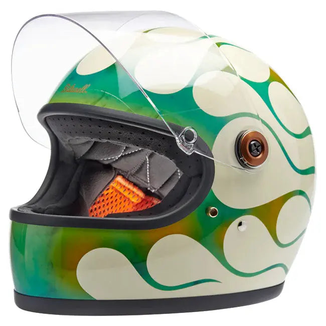 Biltwell Gringo S X Born Free Collab White / Green FREE UK Delivery, FREE 365 Day Returns | Moto Central