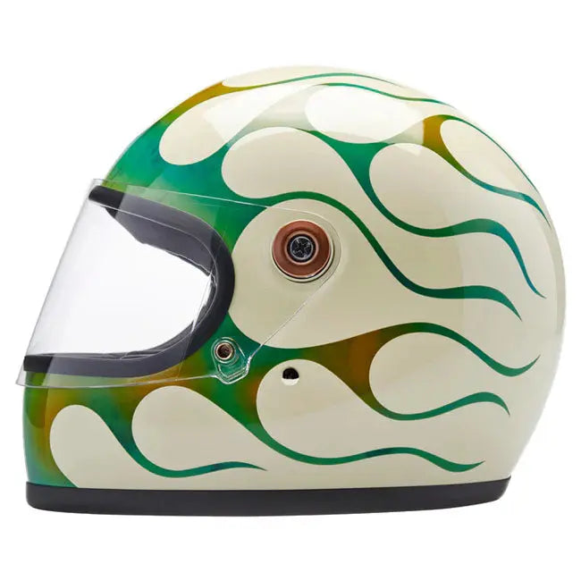 Biltwell Gringo S X Born Free Collab White / Green FREE UK Delivery, FREE 365 Day Returns | Moto Central