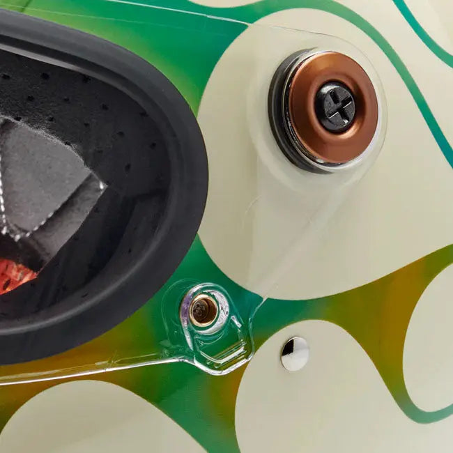 Biltwell Gringo S X Born Free Collab White / Green FREE UK Delivery, FREE 365 Day Returns | Moto Central