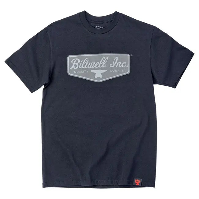Biltwell Grey Shield T-Shirt Black FREE UK Delivery, FREE 365 Day Returns | Moto Central
