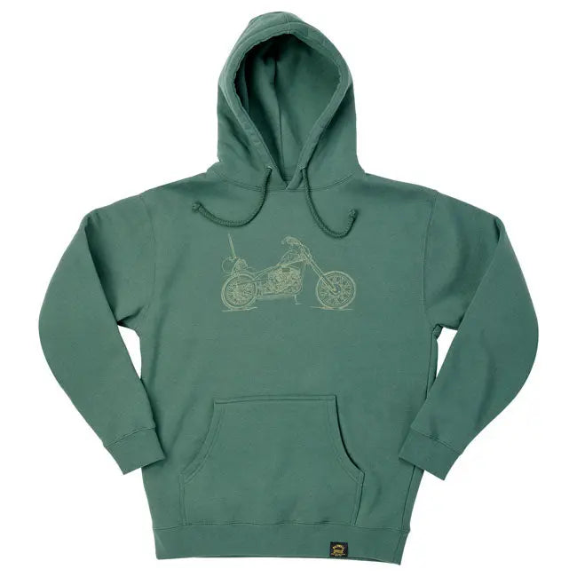 Biltwell Pan Hoodie Green FREE UK Delivery, FREE 365 Day Returns | Moto Central