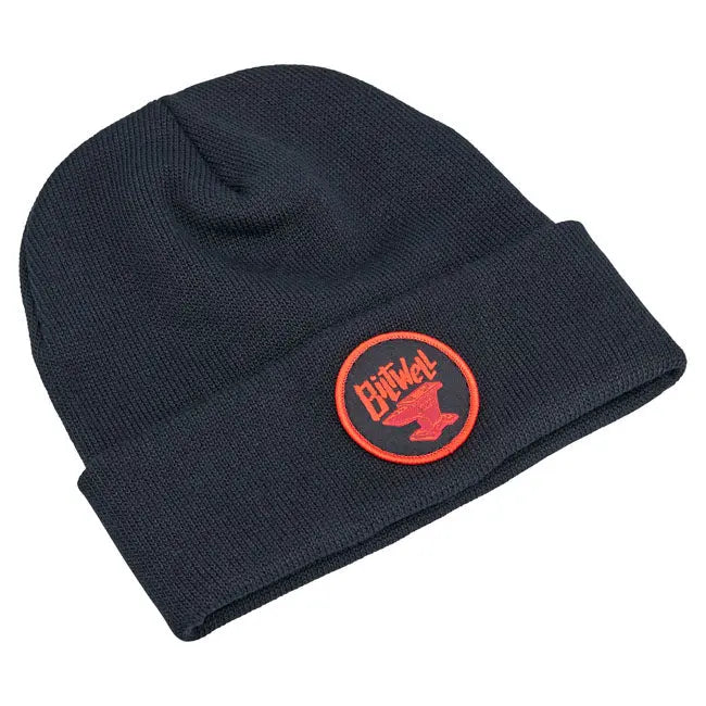 Biltwell Anvil Beanie Black / Red FREE UK Delivery, FREE 365 Day Returns | Moto Central