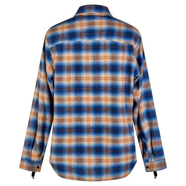 Biltwell Hi Test Flannel Shirt Blue / Brown FREE UK Delivery, FREE 365 Day Returns | Moto Central