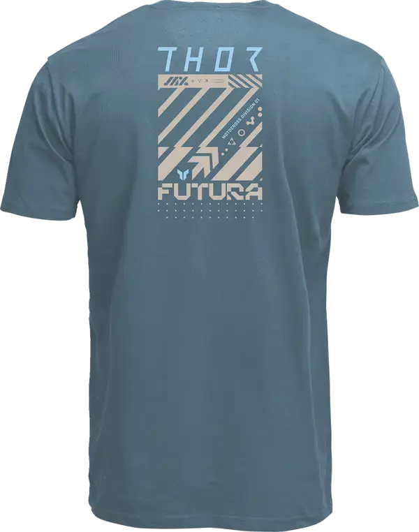 Thor Futura T-Shirt Petrol Blue - FREE UK Shipping, FREE 365 Day Returns | Moto Central