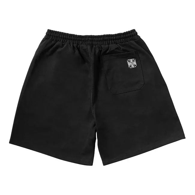 West Coast Choppers Iron Oversized Shorts Black FREE UK Delivery, FREE 365 Day Returns | Moto Central