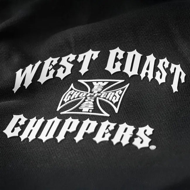 West Coast Choppers Iron Oversized Shorts Black FREE UK Delivery, FREE 365 Day Returns | Moto Central