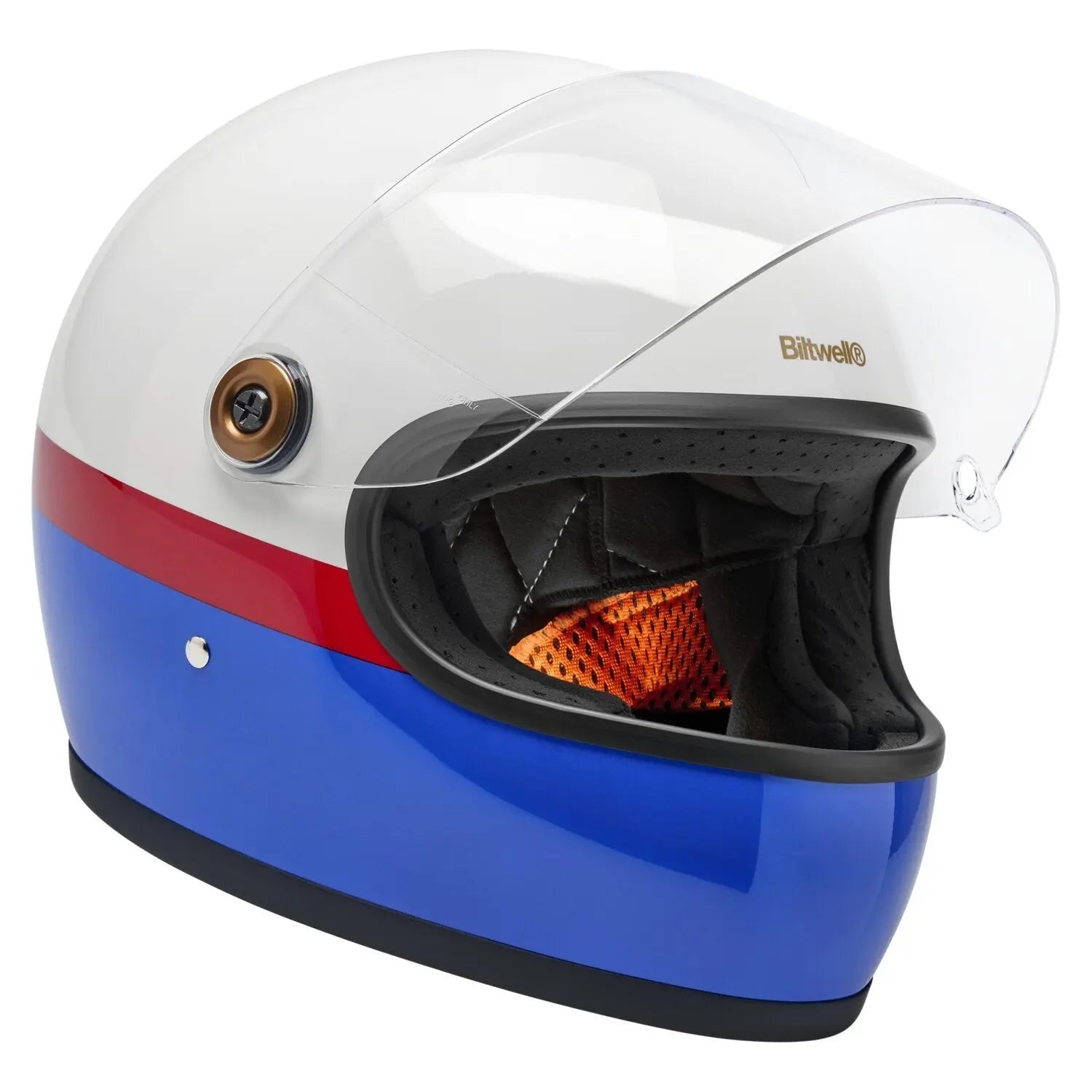 Biltwell Gringo S Gloss Red / White / Blue FREE UK Delivery, FREE 365 Day Returns | Moto Central