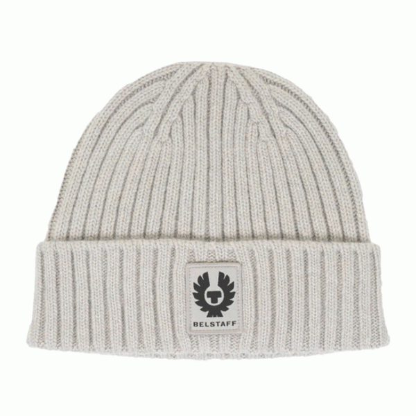 Belstaff Watch Beanie Cement Grey FREE UK Delivery, FREE 365 Day Returns | Moto Central