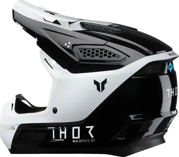 Thor Fleet Storm Black / White - FREE UK Shipping, FREE 365 Day Returns | Moto Central