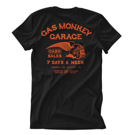 Gas Monkey Garage Cash Monkey T-Shirt Black FREE UK Delivery, FREE 365 Day Returns | Moto Central