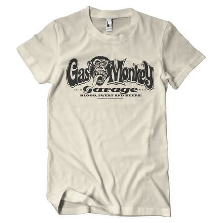 Gas Monkey Garage Logo T-Shirt Khaki FREE UK Delivery, FREE 365 Day Returns | Moto Central