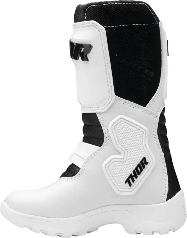 Thor Blitz XR Mini Kids Boots White - FREE UK Shipping, FREE 365 Day Returns | Moto Central