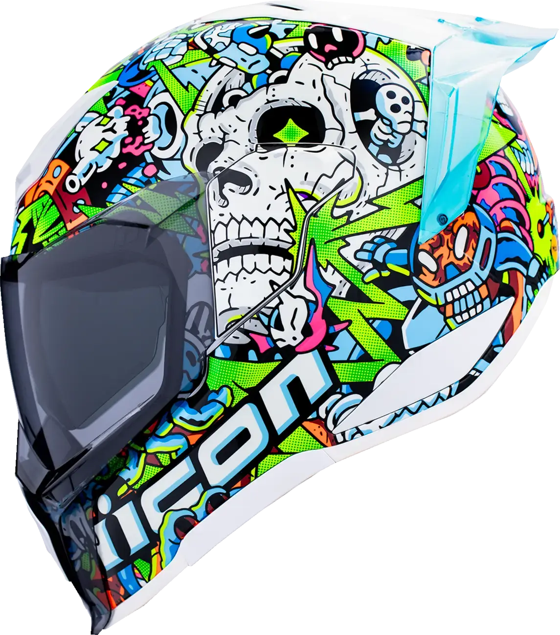 Icon Ultraflite Doodle 3 MIPS Blue - FREE UK Shipping, FREE 365 Day Returns | Moto Central