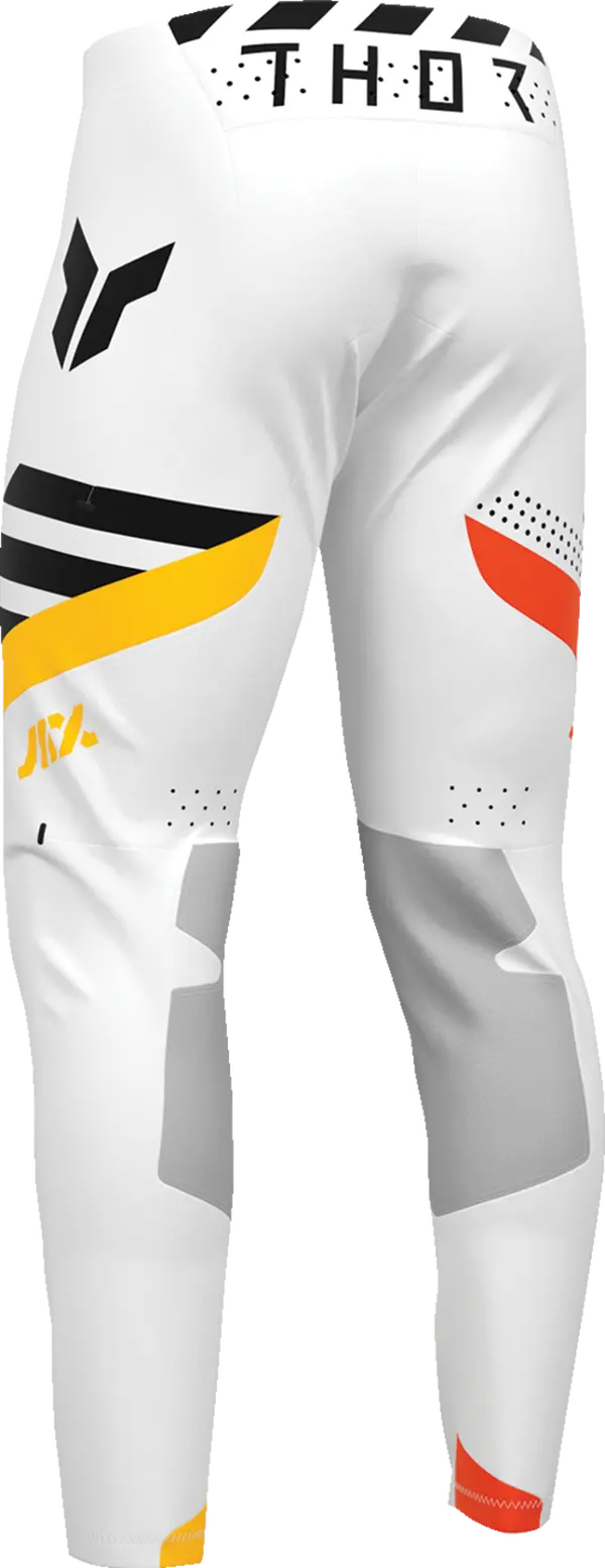 Thor Sportmode Synth MX Textile Trouser White - FREE UK Shipping, FREE 365 Day Returns | Moto Central