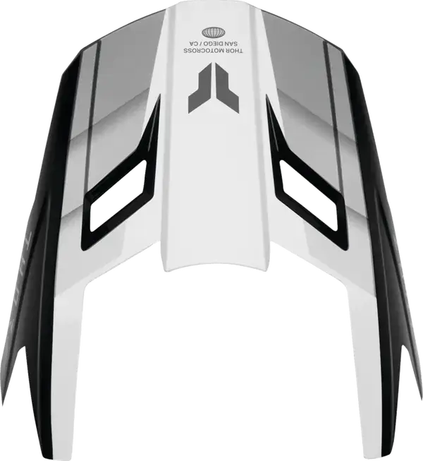 Thor Fleet Helmet Peak Kit Black / White - FREE UK Shipping, FREE 365 Day Returns | Moto Central
