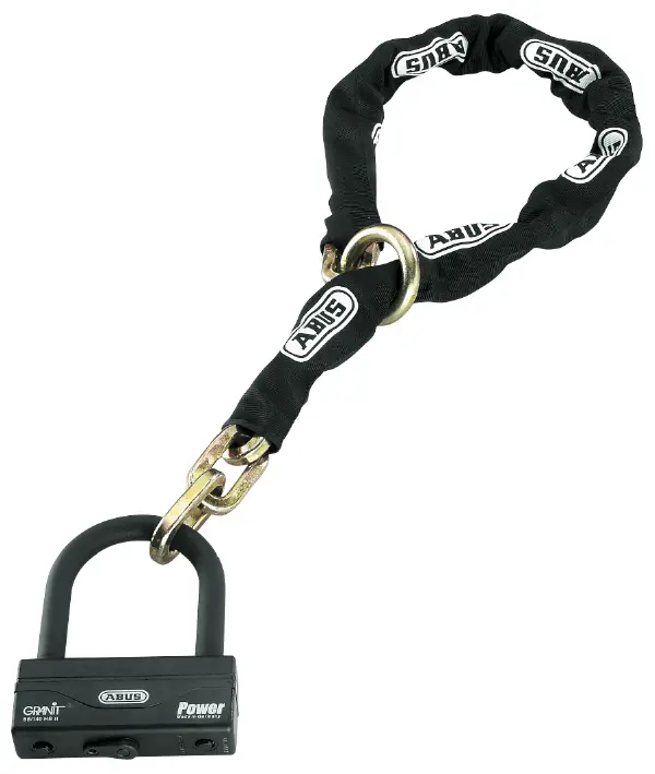 Abus Granit 58/140 HB100 + 12KS 120 Loop Black FREE UK Delivery, FREE 365 Day Returns | Moto Central