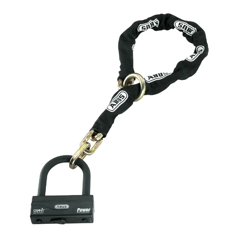 Abus Granit 58/140 HB100 + 12KS 120 Loop Black FREE UK Delivery, FREE 365 Day Returns | Moto Central