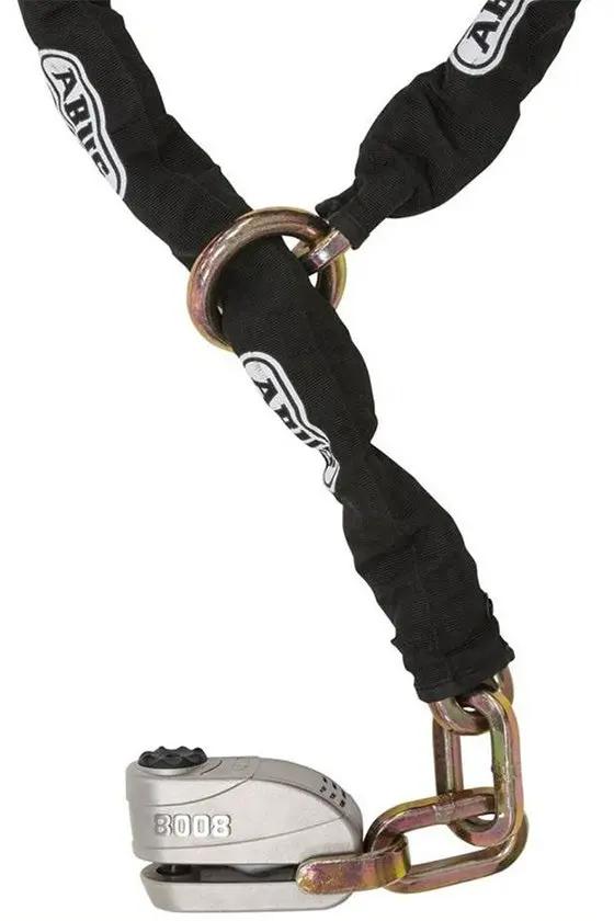 Abus 8008 Detecto 12KS120 Chain Lock Black FREE UK Delivery, FREE 365 Day Returns | Moto Central
