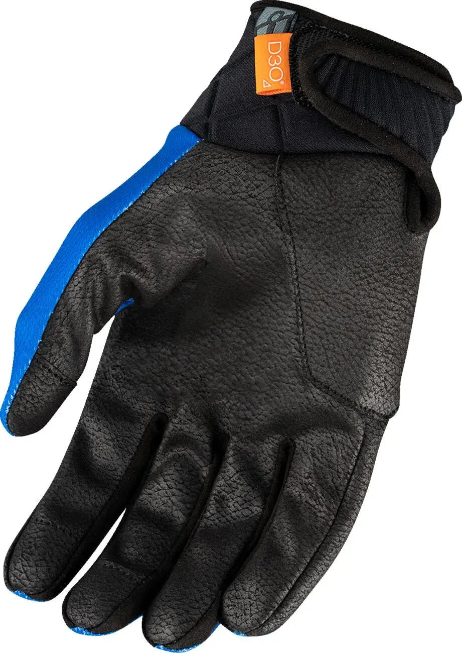 Icon Anthem 3 Textile Gloves Black / Blue - FREE UK Shipping, FREE 365 Day Returns | Moto Central