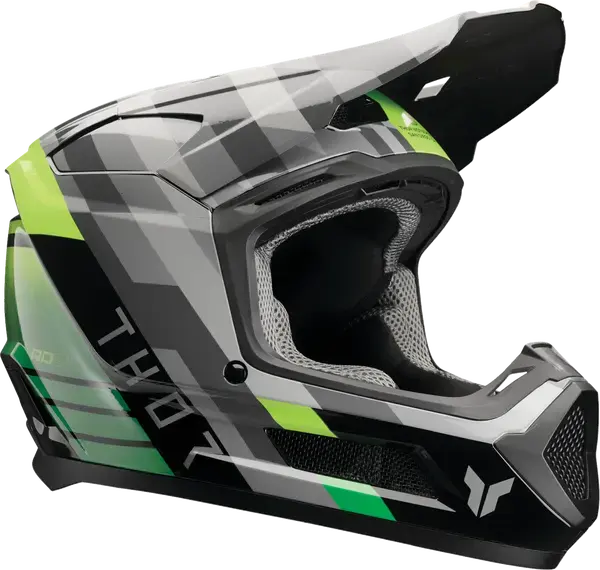 Thor Fleet Youth Camber Black / Green - FREE UK Shipping, FREE 365 Day Returns | Moto Central