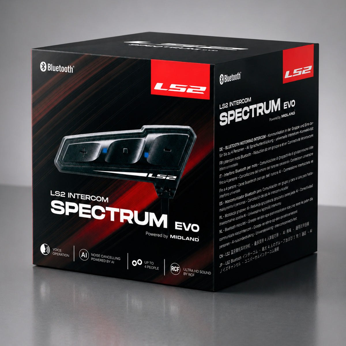 LS2 Spectrum Evo Intercom Communication System Black FREE UK Delivery, FREE 365 Day Returns | Moto Central