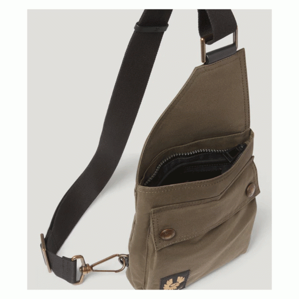 Belstaff Trialmaster Crossbody Bag Faded Olive FREE UK Delivery, FREE 365 Day Returns | Moto Central
