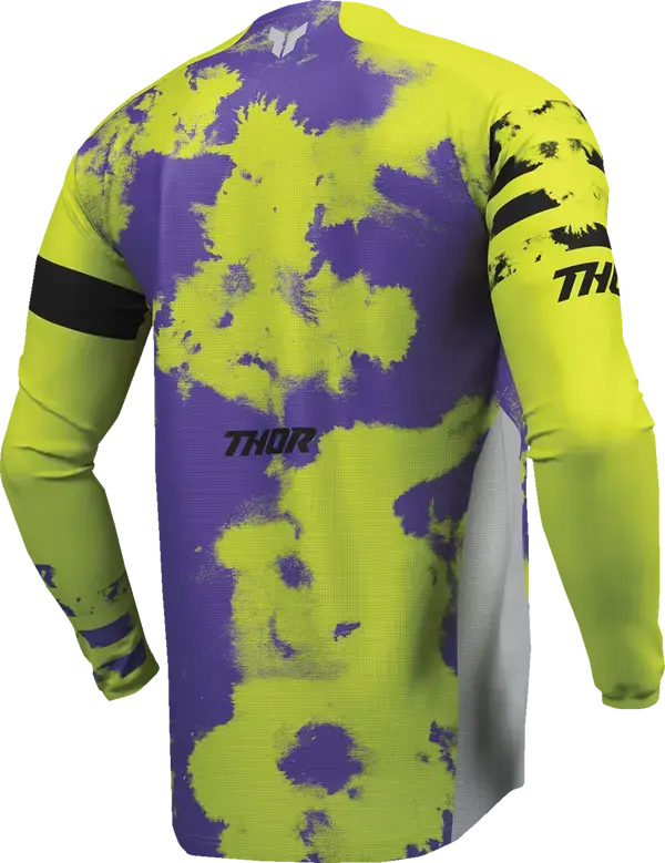 Thor Launchmode Bleach Youth Jersey Acid / Black / Grey / Purple - FREE UK Shipping, FREE 365 Day Returns | Moto Central