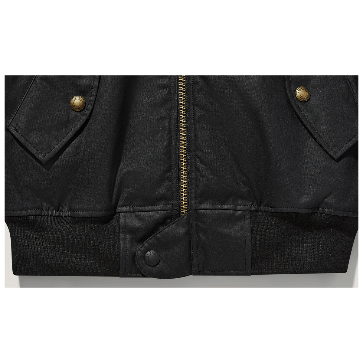 Belstaff Brecon Bomber Ultracore 8oz Waxed Cotton Jacket Black FREE UK Delivery, FREE 365 Day Returns | Moto Central