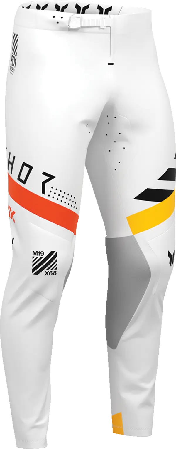 Thor Sportmode Synth MX Textile Trouser White - FREE UK Shipping, FREE 365 Day Returns | Moto Central
