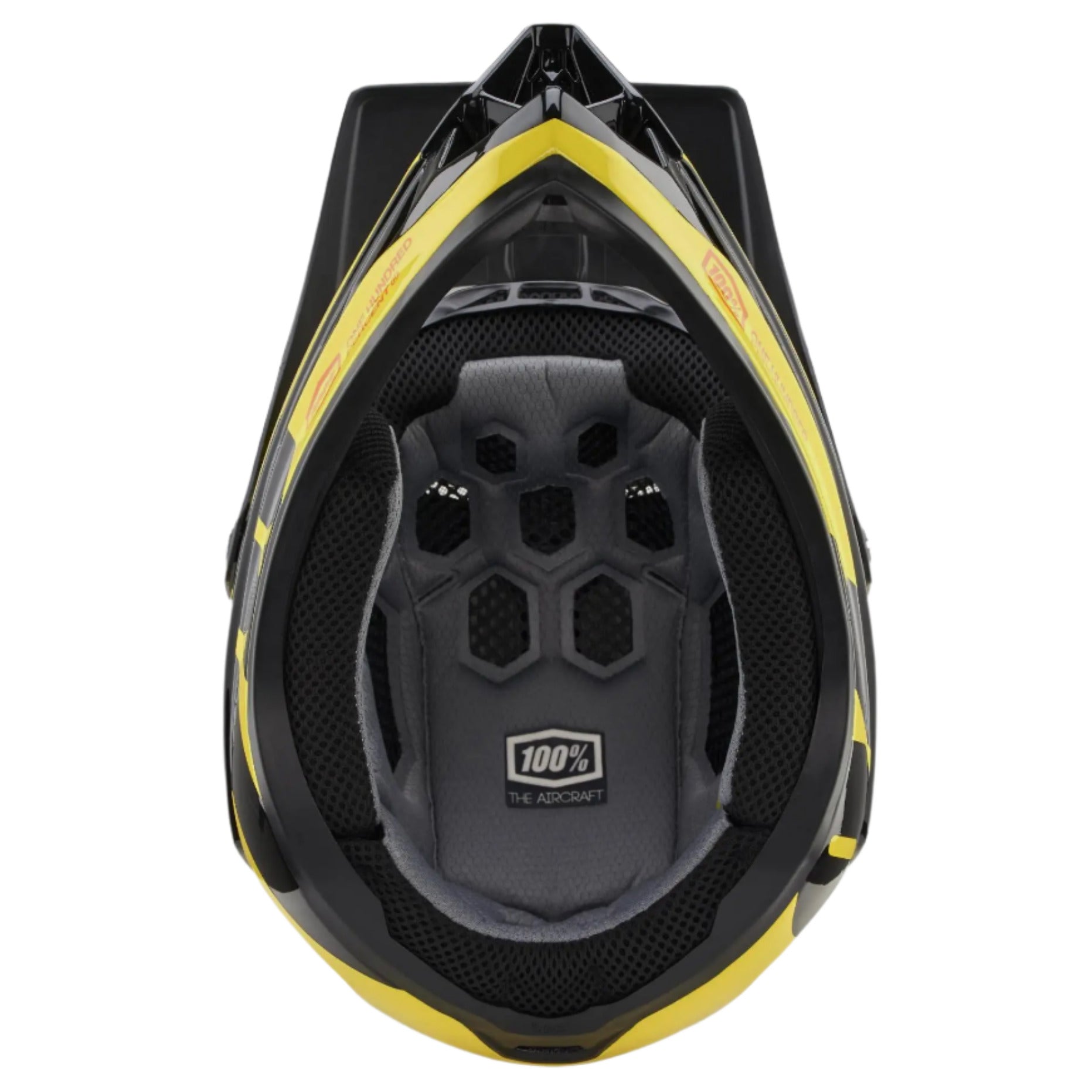 100% Aircraft Composite Helmet LTD Neon Yellow - FREE UK Shipping, FREE 365 Day Returns | Moto Central