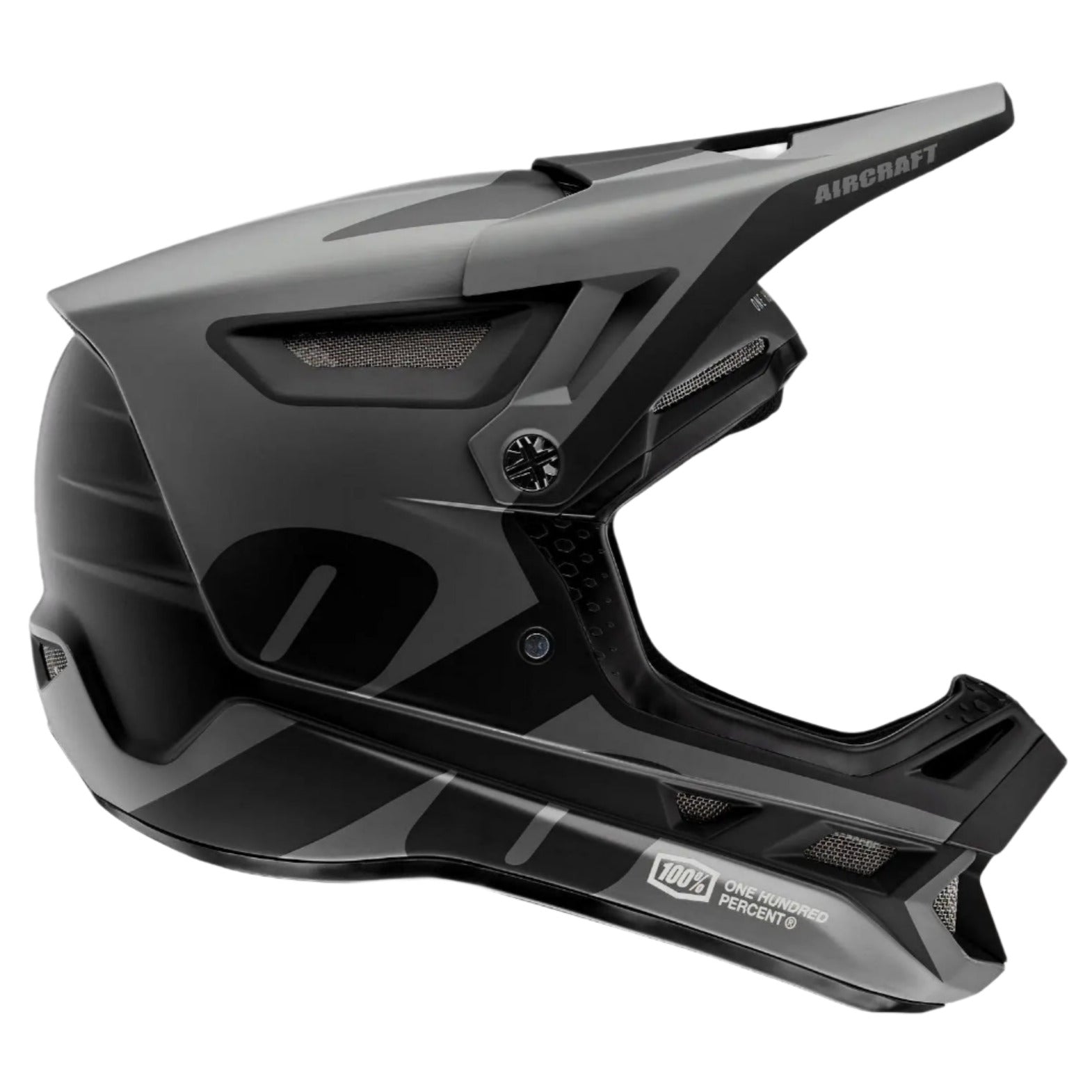 100% Aircraft Composite Helmet LTD Black - FREE UK Shipping, FREE 365 Day Returns | Moto Central