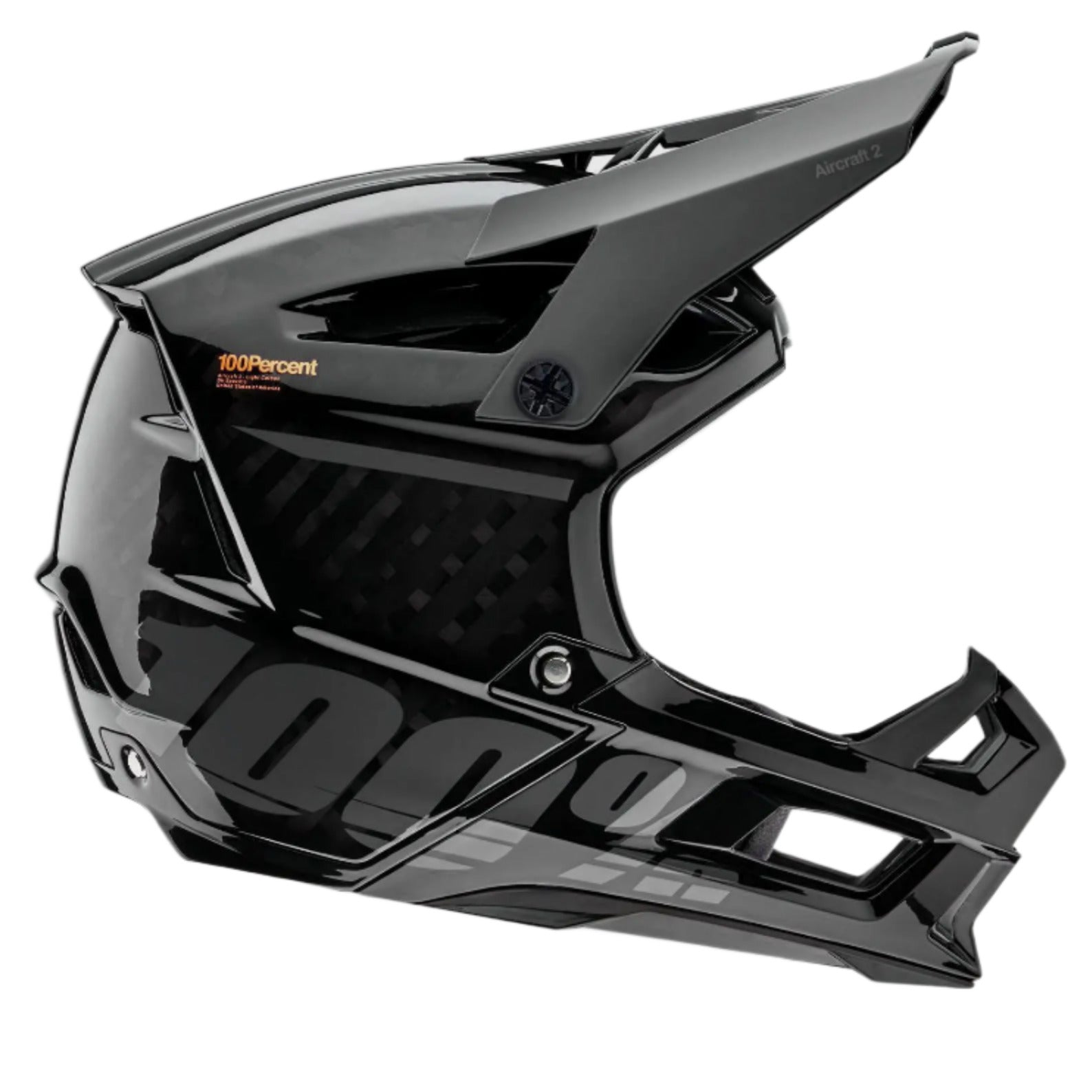 100% Aircraft 2 Helmet Black - FREE UK Shipping, FREE 365 Day Returns | Moto Central