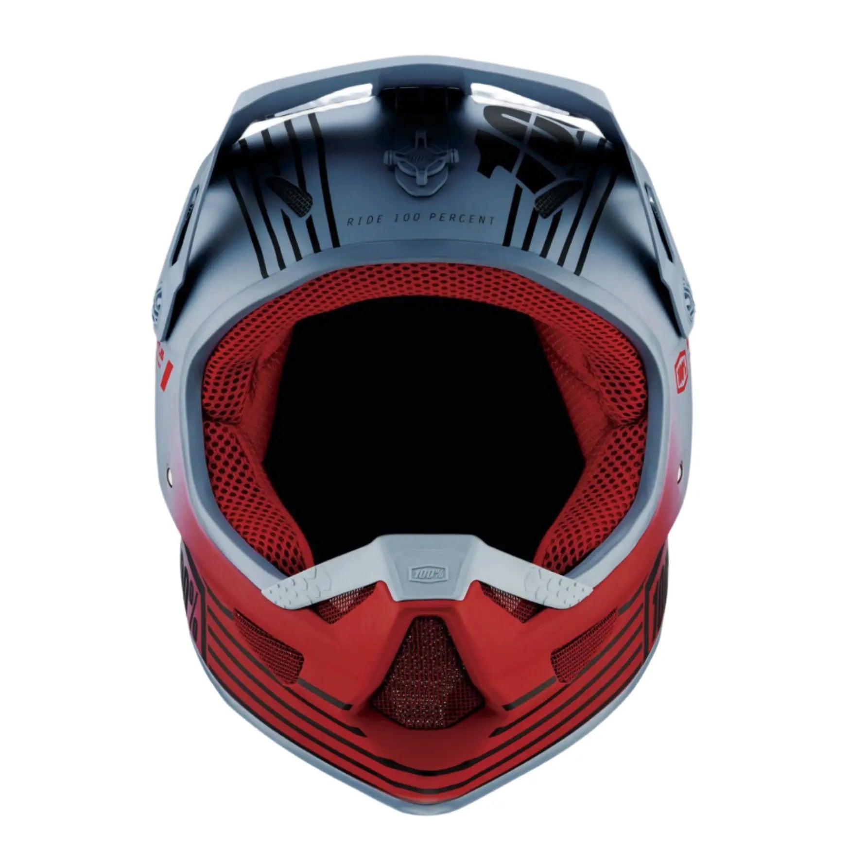 100% Status Helmet Caltec / Grey - FREE UK Shipping, FREE 365 Day Returns | Moto Central