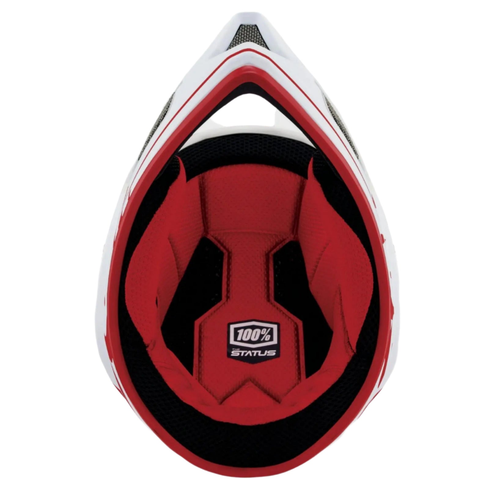 100% Status Helmet Topenga Red / White - FREE UK Shipping, FREE 365 Day Returns | Moto Central