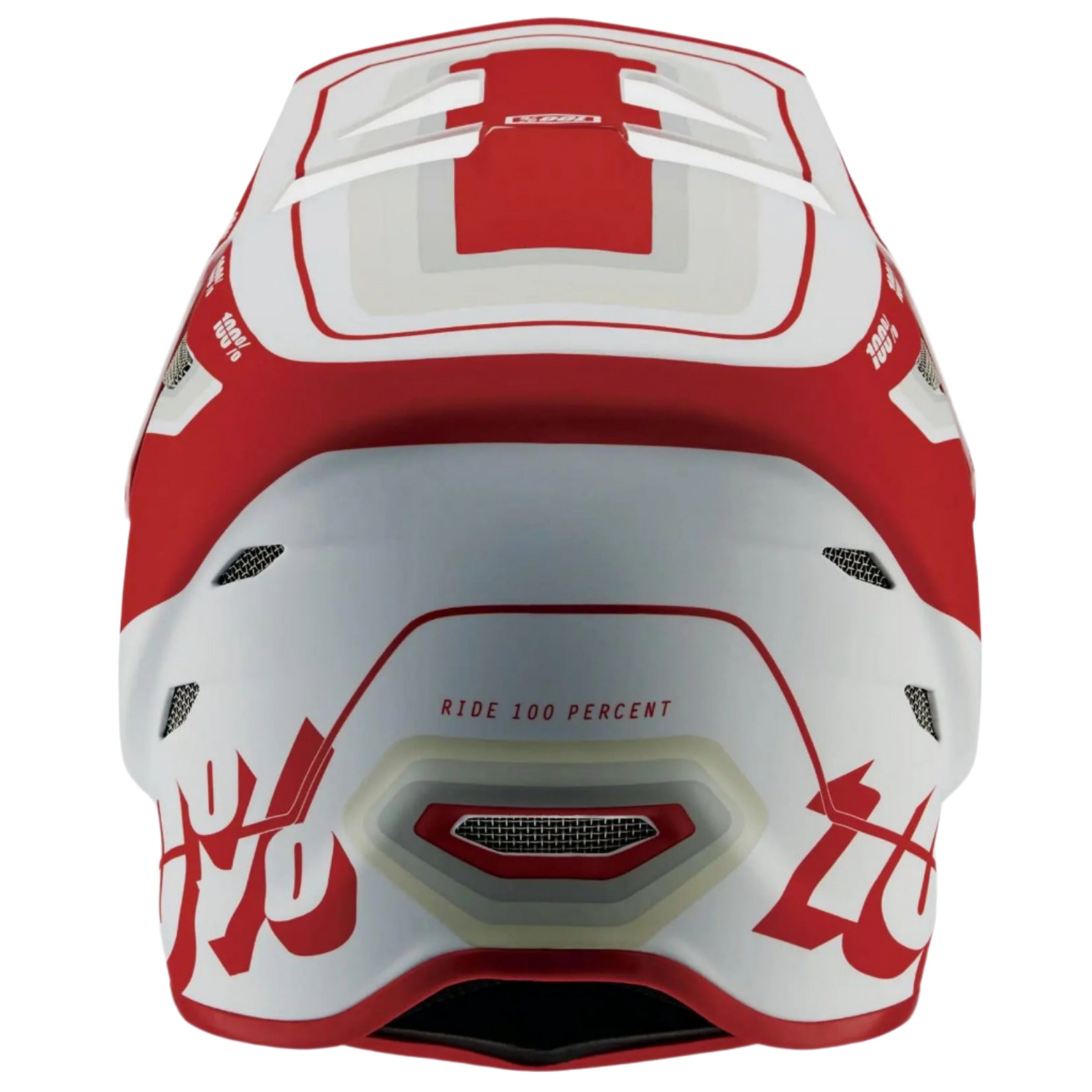 100% Status Helmet Topenga Red / White - FREE UK Shipping, FREE 365 Day Returns | Moto Central