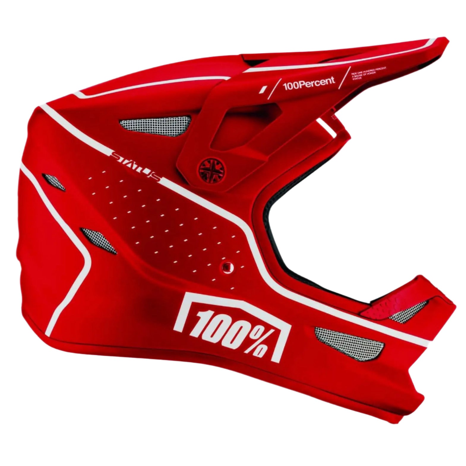 100% Status Helmet Dreamflow Red - FREE UK Shipping, FREE 365 Day Returns | Moto Central