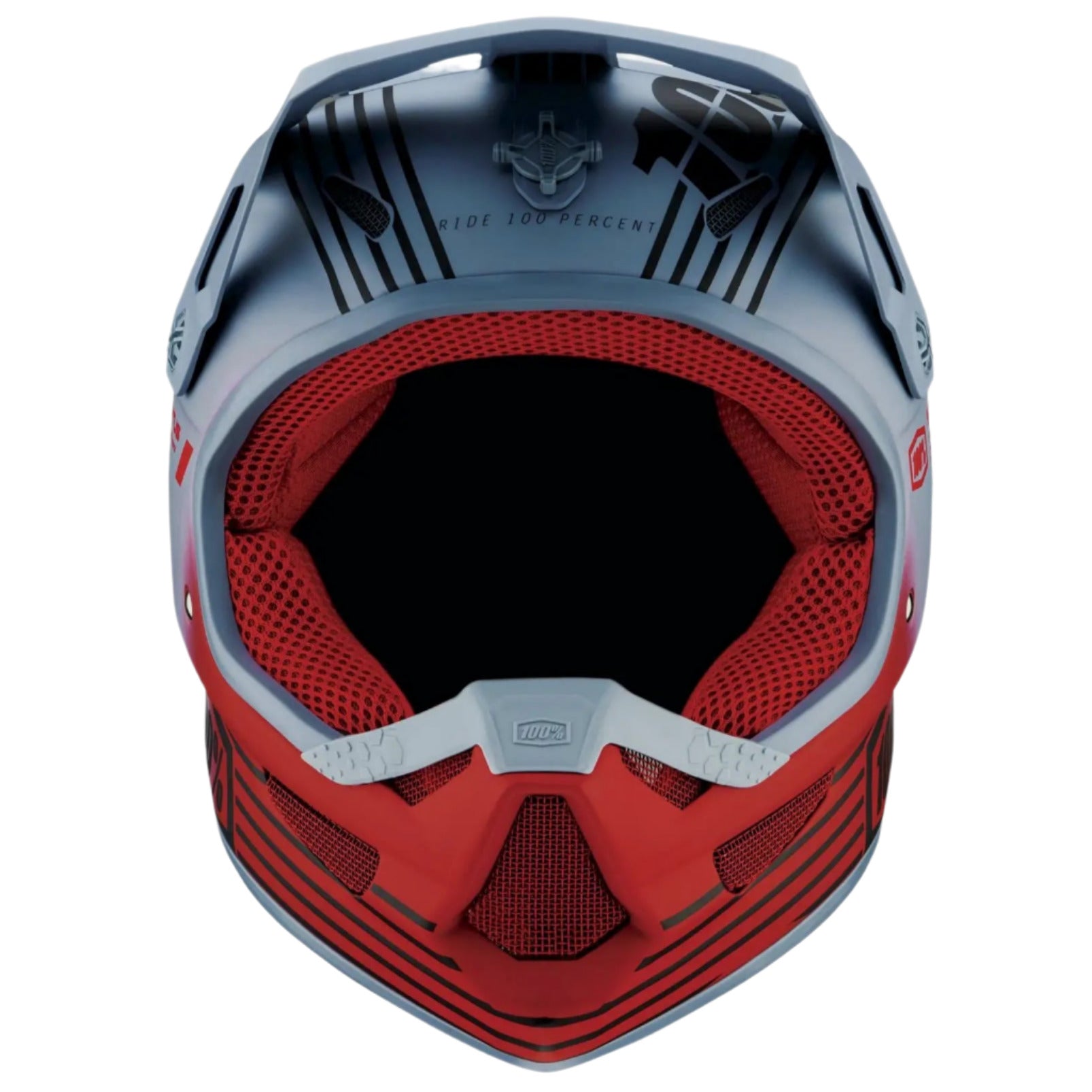 100% Status Youth Helmet Caltec / Grey - FREE UK Shipping, FREE 365 Day Returns | Moto Central