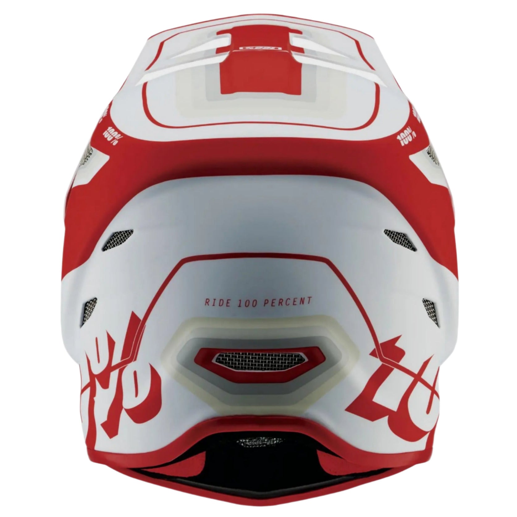 100% Status Youth Helmet Topenga Red / White - FREE UK Shipping, FREE 365 Day Returns | Moto Central