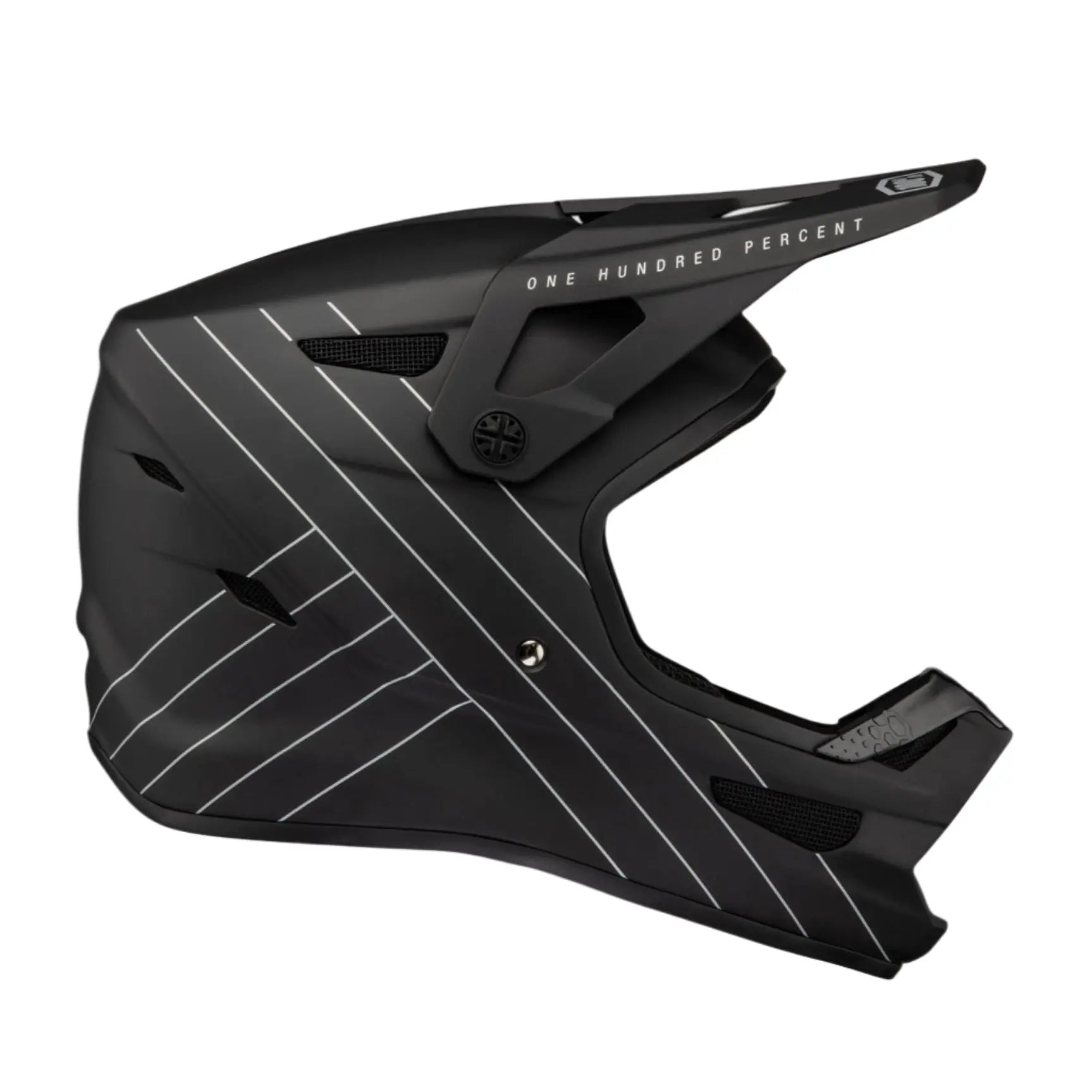 100% Status Helmet Essential Black - FREE UK Shipping, FREE 365 Day Returns | Moto Central