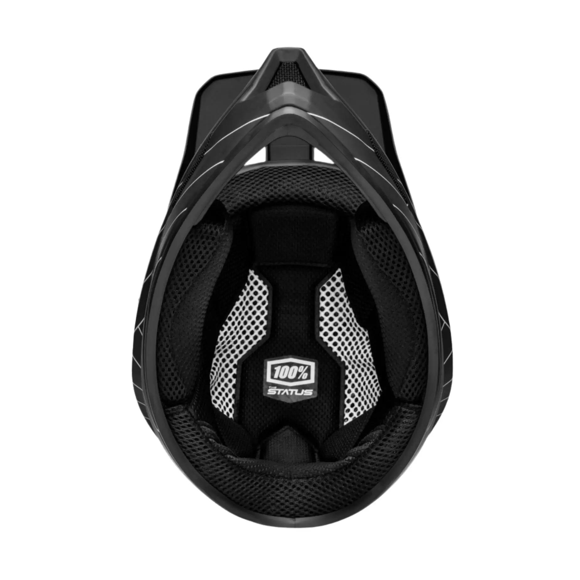 100% Status Helmet Essential Black - FREE UK Shipping, FREE 365 Day Returns | Moto Central