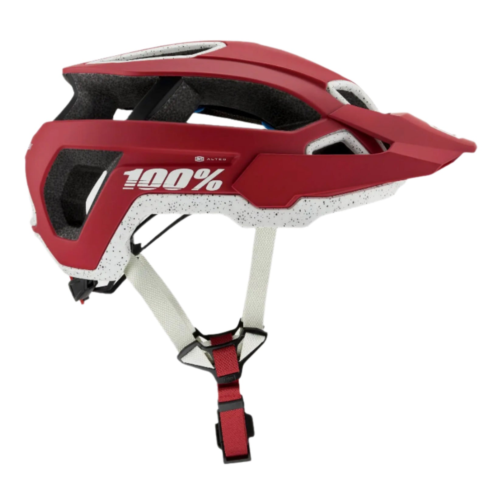 100% Altec Fidlock Helmet 2021 Deep Red - FREE UK Shipping, FREE 365 Day Returns | Moto Central