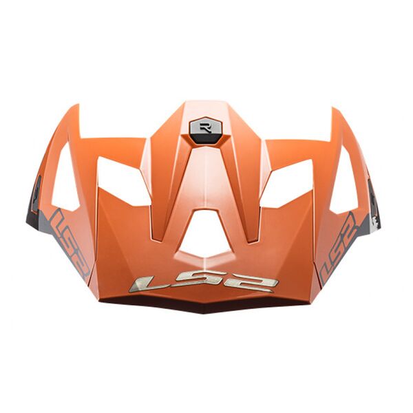 LS2 Peak For X Force MX703 Victory Titanium / Orange Helmet - FREE UK Shipping, FREE 365 Day Returns | Moto Central